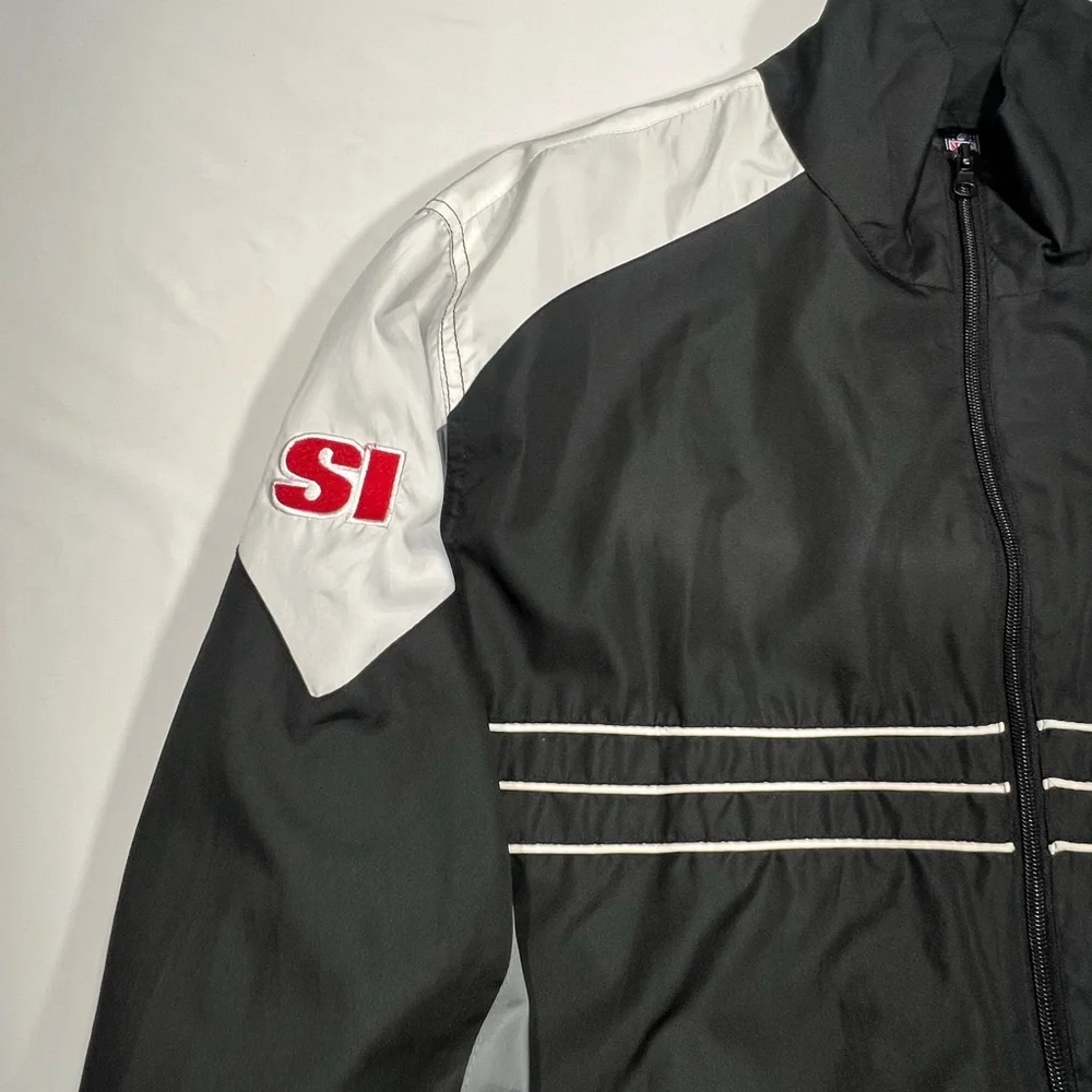 Reebok Vintage Detroit Lions Sports Illustrated Black and Gray Windbreaker XL - Picture 2 of 8